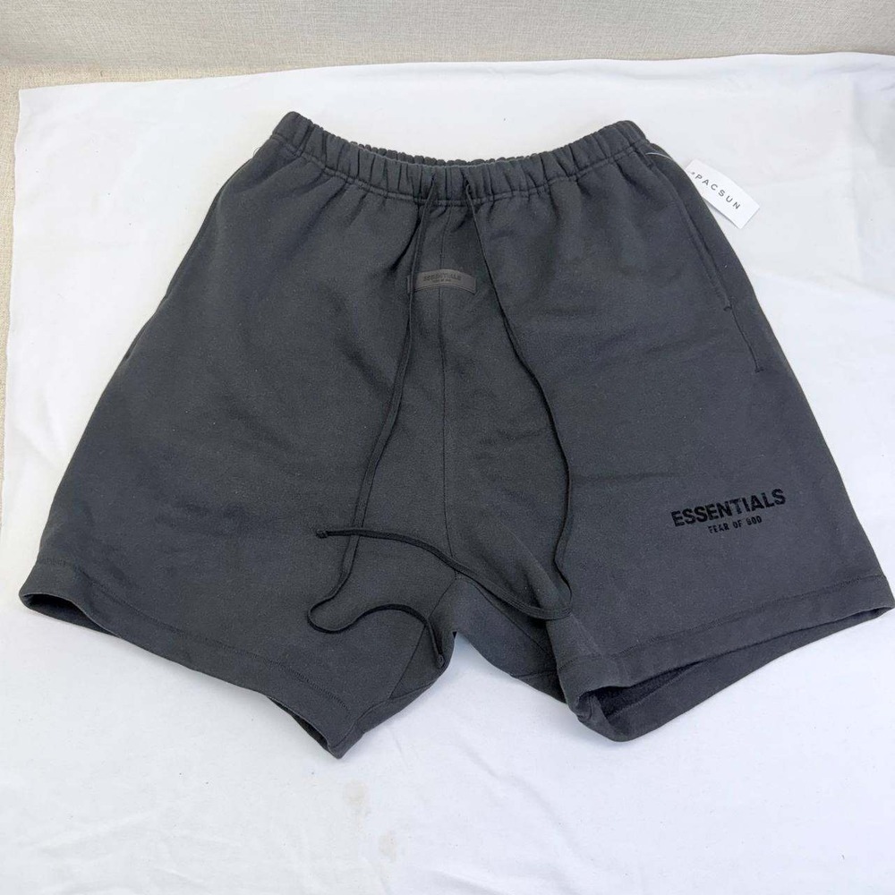 Fear of God Essentials Sweat Shorts Black XL NWT FOG PacSun Logo Lounge